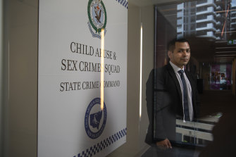 Detective Senior Constable Antonio Alfaro from the NSW Child Abuse and Sex Crimes Squad.