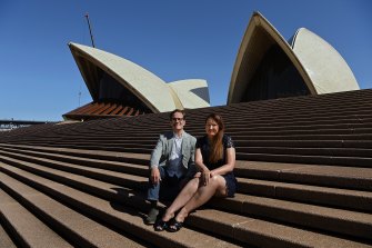 All About Women Festival co curators Chip Rolley and Larissa Behrendt at the Sydney Opera House. 