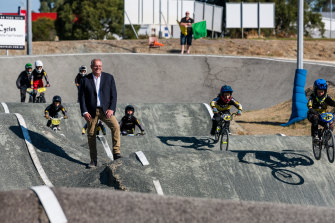 Scott Morrison announced $1.6 million for Wanneroo BMX Club on Monday while campaigning in Perth. The project was called for in a petition by Pearce candidate Linda Aitken.