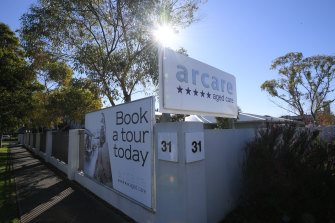 The Arcare aged care home in Maidstone, where a second resident has tested positive.