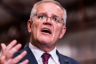 Prime Minister Scott Morrison agrees with people pushing to have transgender women banned from female sports.