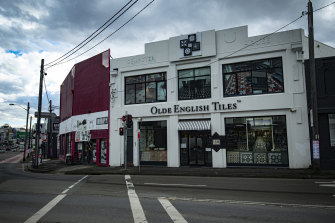 The family moved the showroom to a nearby site on Pyrmont Bridge Road, pictured, and the factory to Leichhardt.