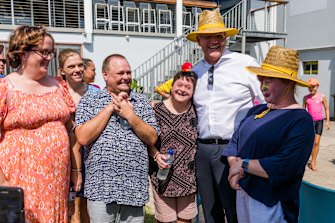 Prime Minister Scott Morrison in Queensland on Tuesday.