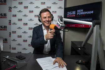 Ben Fordham, after his first breakfast show at 2GB in June 2020.