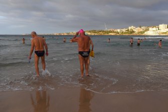 Swimmers are returning to Bondi beach this morning.