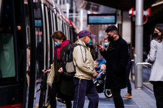 Masks are mandatory on public transport across Greater Sydney.