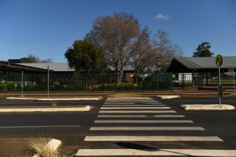 Dubbo West Public School this afternoon.