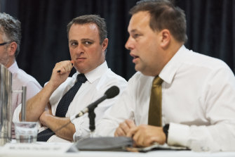 Divided: Liberal MP Tim Wilson said a republic was a low priority compared to other issues, but Jason Falinski said the time was right to restart debate.