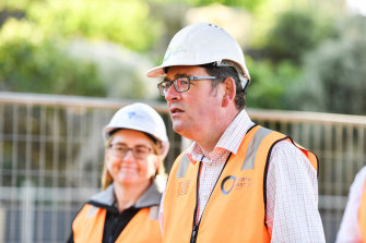 The Premier, Daniel Andrews and the Minister for Transport Infrastructure, Jacinta Allan.