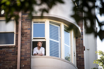 Jack Barlow is a week into a 21-day isolation period inside his Potts Point apartment on the advice of NSW Health.