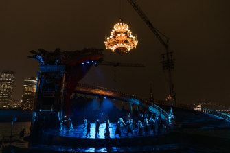 Sydney Harbour provides the backdrop for the first outdoor production of The Phantom Of The Opera.