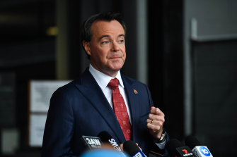 Opposition Leader Michael O'Brien demanded that Premier Daniel Andrews resign on Monday.