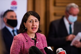 NSW Premier Gladys Berejiklian on Friday.