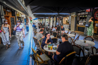 Cafe society has restarted.