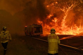 The Gospers Mountain fire in December.
