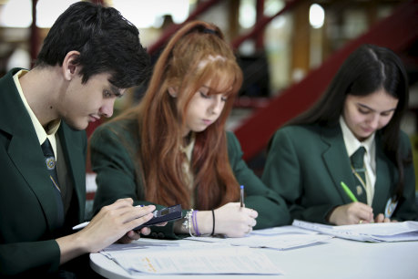 Students at Merrylands High were involved in the pilot of the new HSC numeracy course