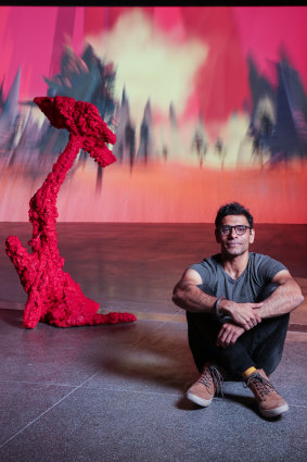 Sahej Rahal uses discarded materials to create his performance-based artworks.