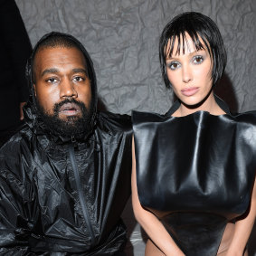 Kanye West with Bianca Censori.