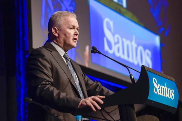 Santos ceo Kevin Gallagher want more gas developed for the east coast where exports link prices to international markets.