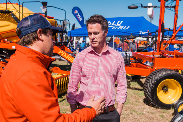 Chris Minns at AgQuip, not natural Labor territory.