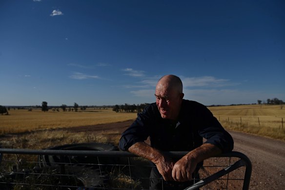 Third generation farmer Graeme Somers, 66, on his farm bordering the proposed waste-to-energy facility.