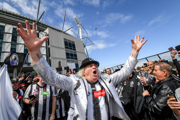 Jeffrey Corfe outside the MCG in 2018.