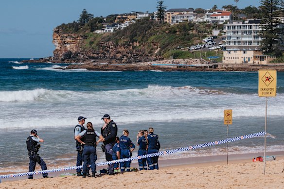 The aftermath of the attack at Long Reef last year.