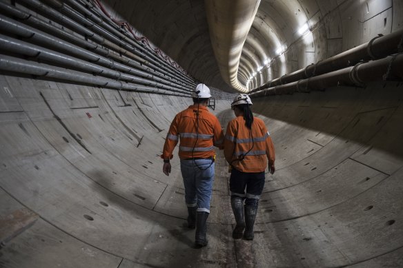The Metro West rail line will run underground from central Sydney to Westmead.