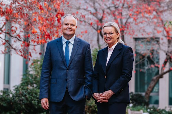 Liberal Party leader Sussan Ley and her deputy, Ted O’Brien.