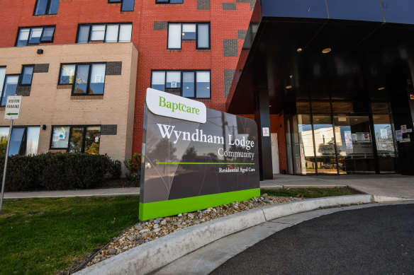 Baptcare Wyndham Lodge received a near-perfect assessment from the commission in January.