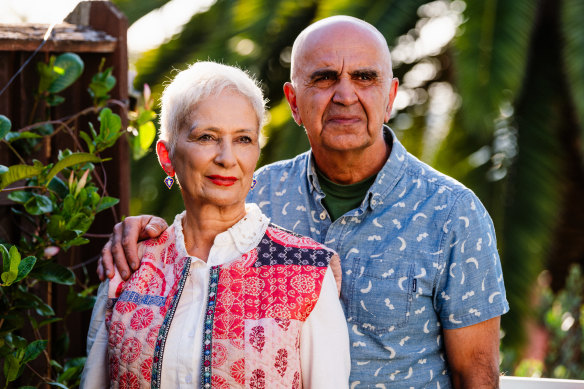 Ali Elliin and his wife Sohila at their home in Sydney. 