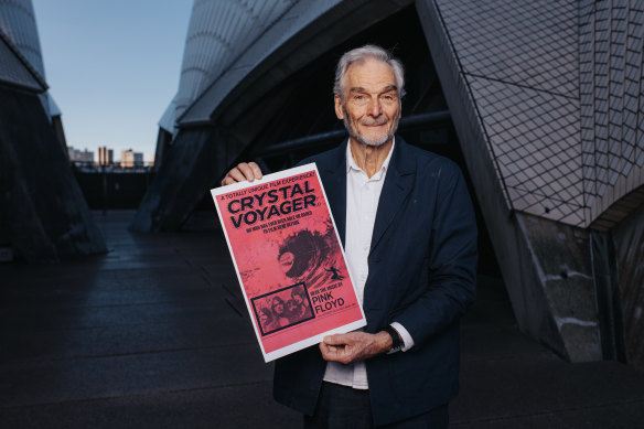 David Elfick with an original Crystal Voyager poster