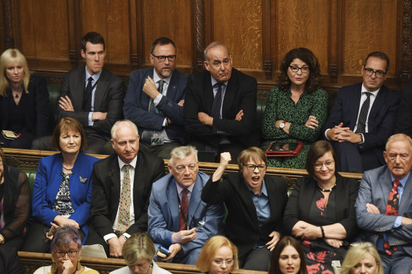 There were angry scenes as British lawmakers returned to the House of Commons.