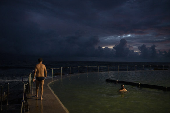 Bronte Baths at Bronte Beach, in Sydney’s eastern suburbs, on Wednesday morning.