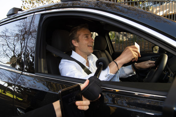 NSW Planning Minister Rob Stokes ahead of the leadership ballot.