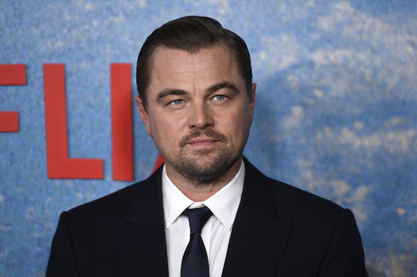Leonardo DiCaprio attends the world premiere of “Don’t Look Up” in New York in 2021.