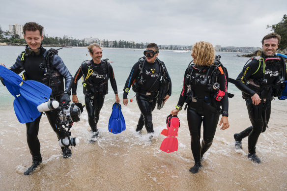 Dive Centre Manly dive master Ester Borean took a group of divers out for a dive on Tuesday in Cabbage Tree Bay on Shelly Beach. 