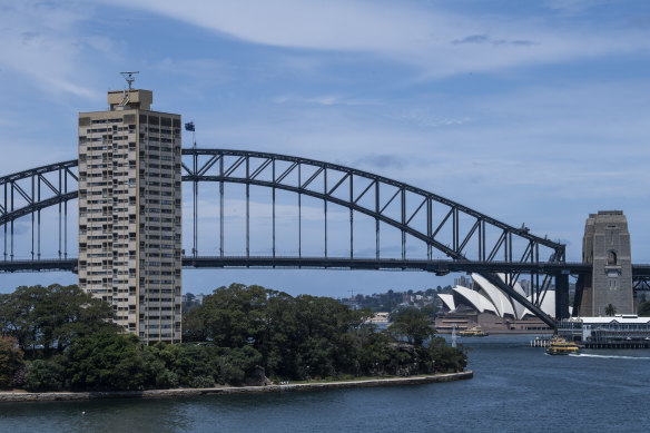 Blues Point Tower at McMahons Point.