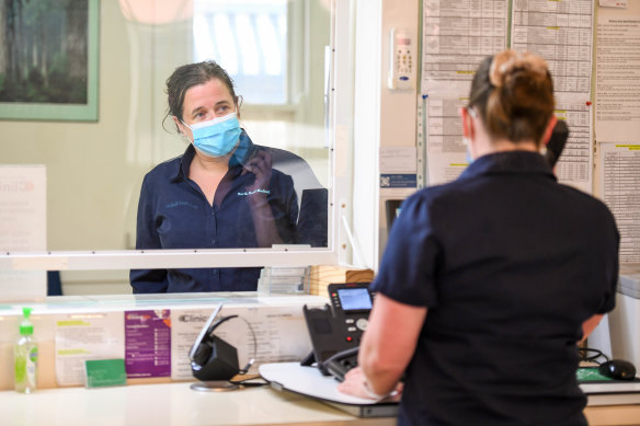 North Road Medical nurse Linda Gore and practice manager Rebecca Laver.