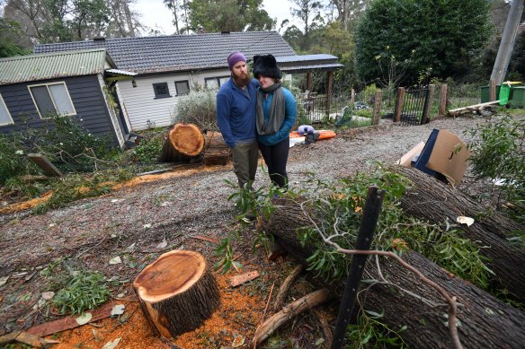 Thomas and Samantha Corbin no longer feel like flatlanders after living through the storm.