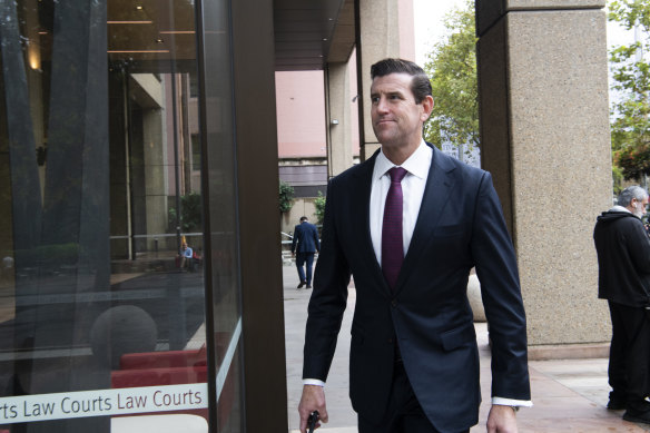 Ben Roberts-Smith outside the Federal Court earlier this year.