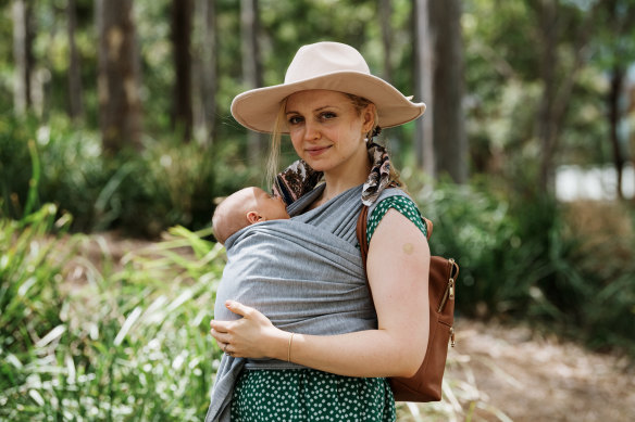 Anna Brazier, 24, delayed getting her first dose due to illness during pregnancy and living in an area with few cases.