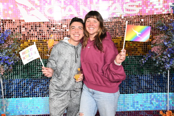 Sam and Justine Goldon celebrate Sydney World Pride.