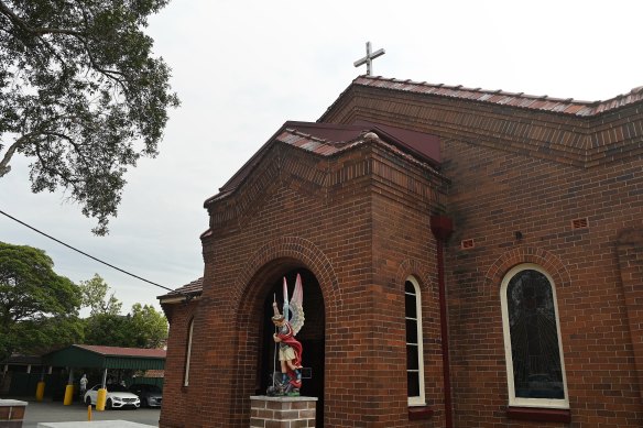 St Michael’s Church in Belfield where the confrontation occurred.