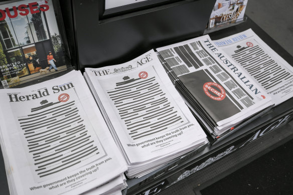 Newspaper front pages across all major media outlets on Monday.