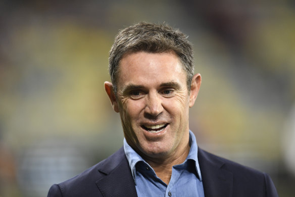 A smiling Brad Fittler after the 50-6 win in Origin I.