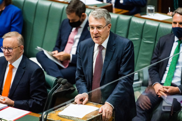 Attorney-General Mark Dreyfus during Question Time at Parliament House on Monday.