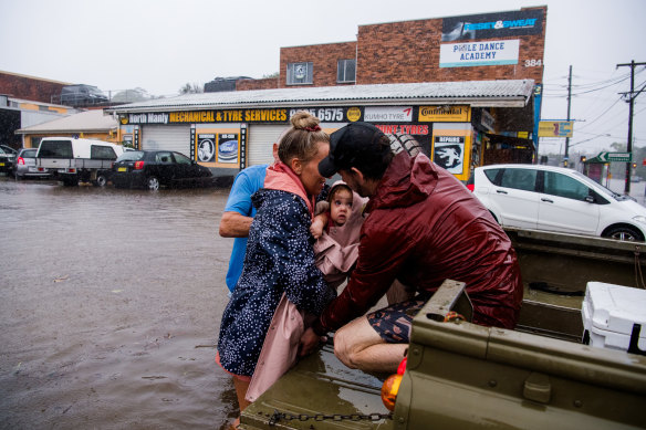 A good Samaritan helping out.