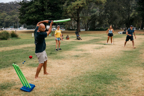 Howzat? Summer fun at The Basin.