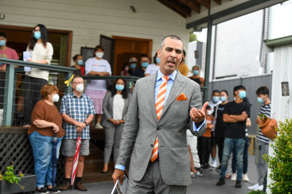 Cooley Auctions’ Michael Garofolo said bidder numbers were climbing. 